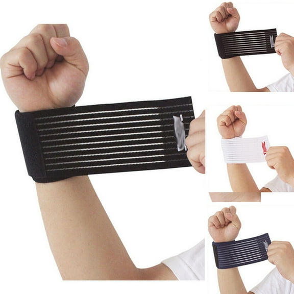 NIBOLOG Adjustable Sports Wristband Wrap Bandage Support Gym Strap Wrist Ankle Brace