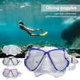 thumbnail image 1 of NIBOLOG Adults Diving Goggles Tempered Glass Detachable Adjustable Strap Waterproof No Leakage Men Women Swim Goggles Scuba Diving Dry Top Snorkeling Equipment, 1 of 8