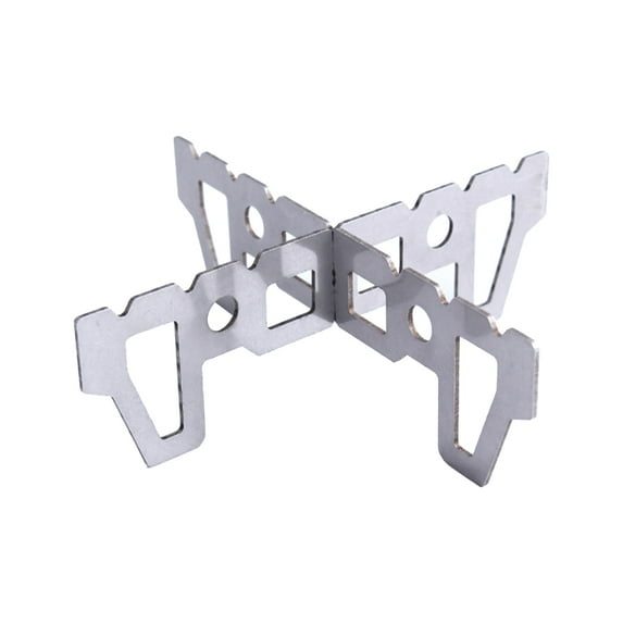 NIBOLOG Alcohol Stove Rack Temperature Resistant Anti Slip Rust-proof Cross Stove Support Rack for Outdoor