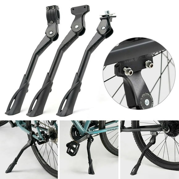 NIBOLOG Aluminum Alloy Bicycle Stand Strong Load Capacity Non-Slip Side Stand 24-29 Inch Height Adjustable Kickstand Cycling Accessories for Mountain Bike E-Bike Road Bike