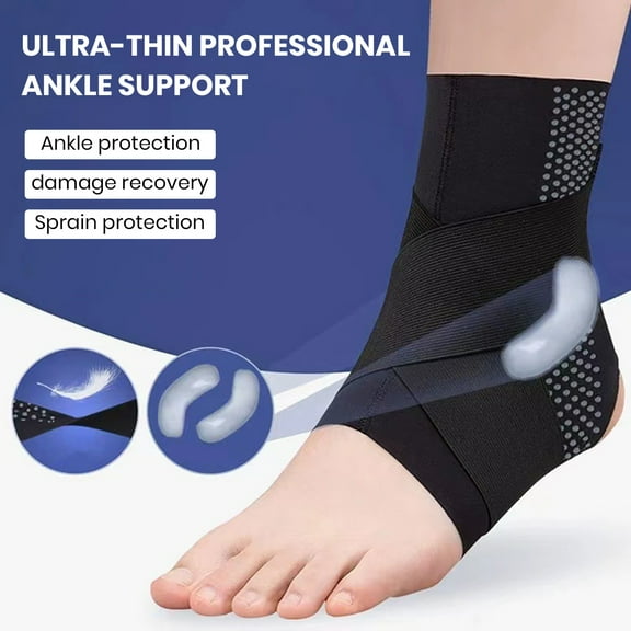 NIBOLOG Ankle Brace Super Soft Breathable High Elastic Sweat Absorption Compression Strap Belt Ankle Protector Sports Supplies