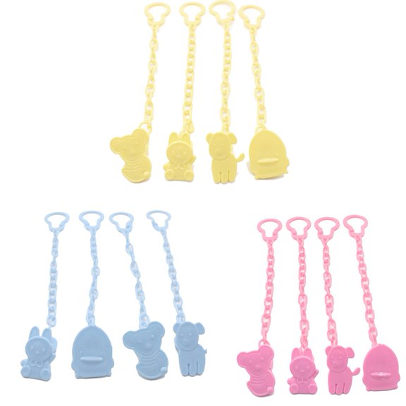 NIBOLOG Anti-lost Baby Pacifier Clip Chain Cartoon Animal Infant Dummy Nipple Holder