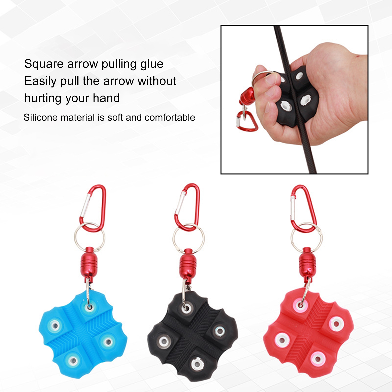 NIBOLOG Arrow Pullers High Friction Detachable Accessory 3D Rubber