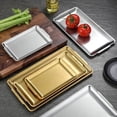 thumbnail image 1 of NIBOLOG Baking Tray Safe Multi-function 304 Stainless Steel Heat Resistant Solid Rust Free Baking Tray for Kitchen, 1 of 8