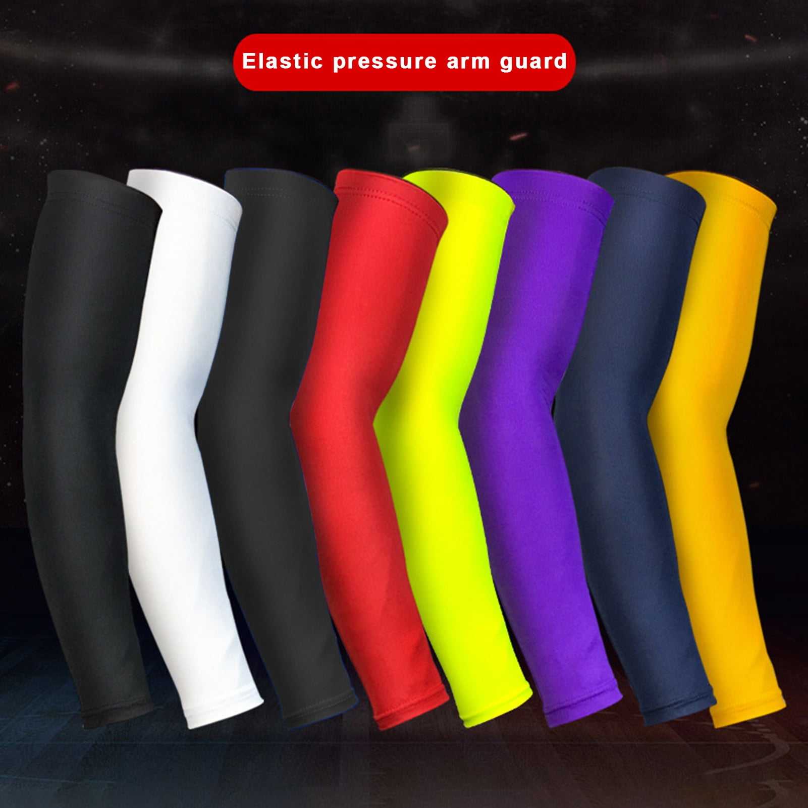NIBOLOG Basketball Arm Guard Muscle Compression Arm Sleeve UV Sun
