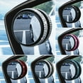 thumbnail image 1 of NIBOLOG Blind Spot Mirrors - 2Pcs Adjustable 360-degree Wide Angle, Stick-on Design, Waterproof Rust-proof, 1 of 7