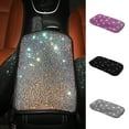 thumbnail image 1 of NIBOLOG Bling Rhinestone Car Armrest Cover - Universal Rectangle Elastic Band, Auto Center Console Protector Pad Cushion, 1 of 1