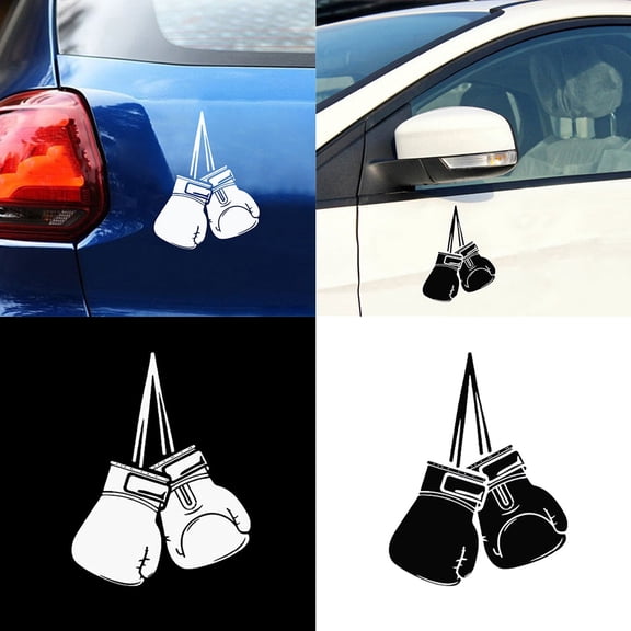 NIBOLOG Boxing Gloves Pattern Styling Auto Car Truck Personality Decal Sticker Decor