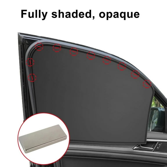 NIBOLOG Car Side Window Sun Shade - Magnetic, Protect from Heat UV Rays, Foldable Privacy Covers, Safe Driving