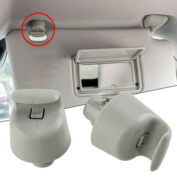 NIBOLOG Car Sun Visor Buckle - Easy Installation Sunshade Board, Hook Bracket Clamp Card Clip for Nissan, Infiniti, Renault
