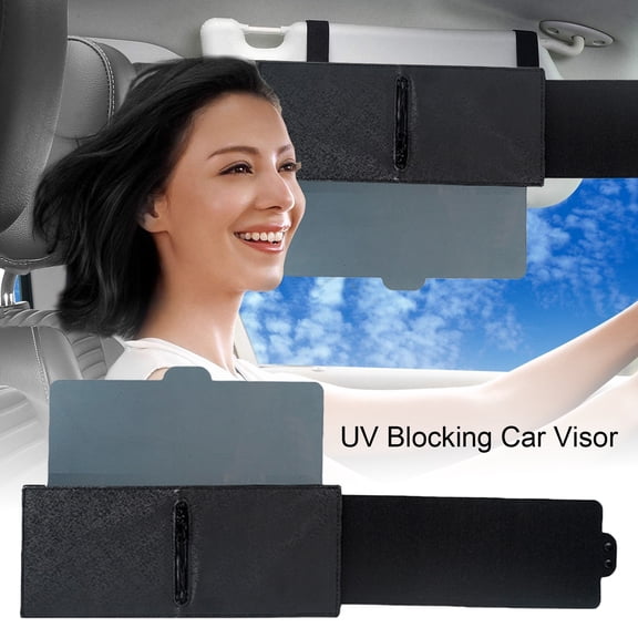 NIBOLOG Car Visor Extender - Sun Cover Polarized Anti-Glare, Adjustable Sun Light Protection Side Sun Visor Extender