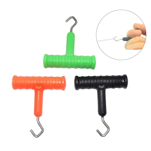 NIBOLOG Carp Fishing Bait Rig Hook Puller T-type Knot Tool Terminal Tackle Accessory
