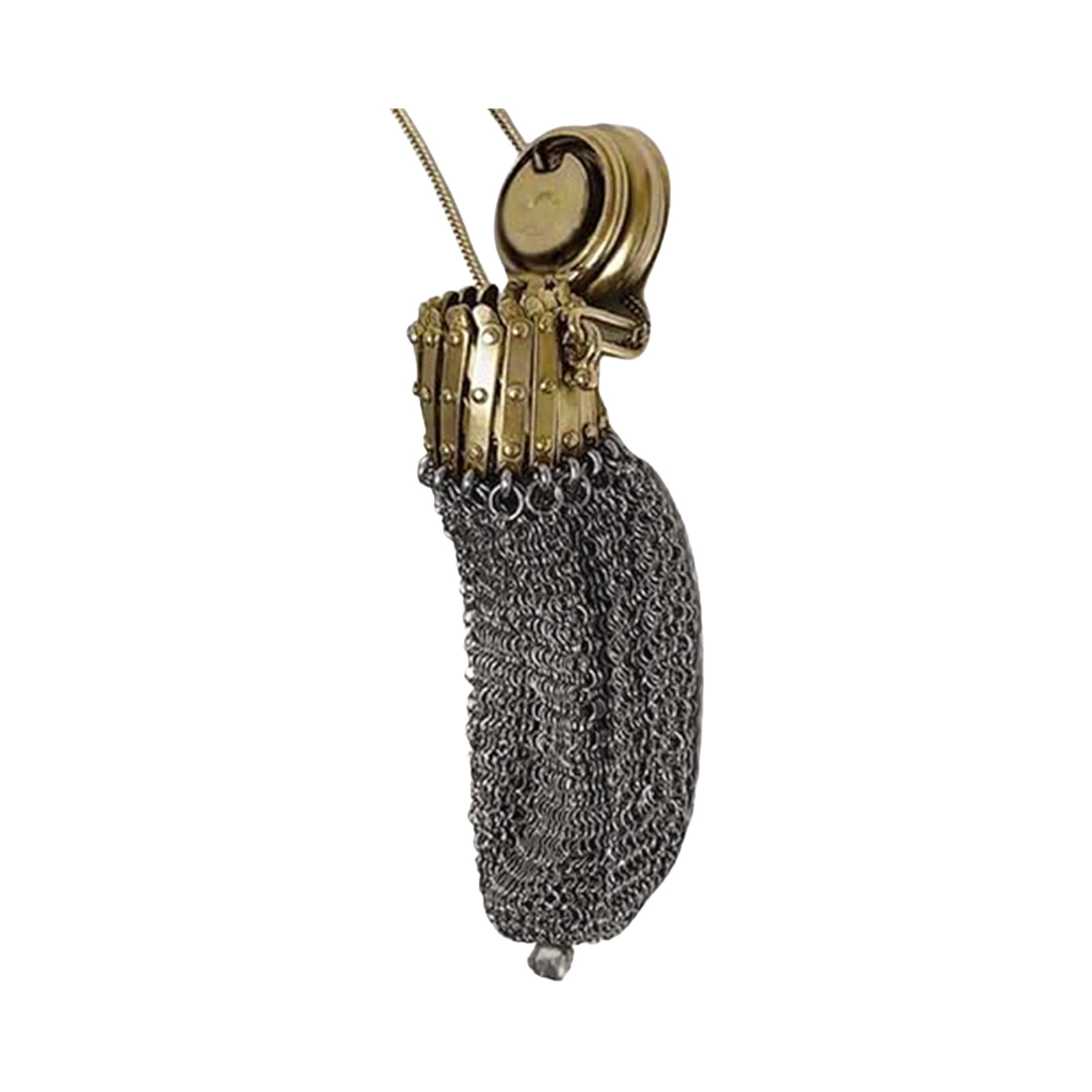 NIBOLOG Chainmail Mesh Coin Purse Vintage Double Mesh Holder Twist Lid Wallet Walmart