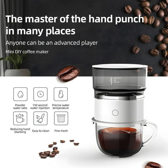 NIBOLOG Coffee Maker with Stainless Steel Filter Precise Temperature Control Heat Resistant Compact Lightweight Travel Coffee Dripper Brewer