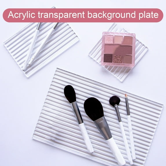 NIBOLOG Cosmetics Showing Board Simplicity Wear Resistant Acrylic Props Photography Background Makeup Tray for Home