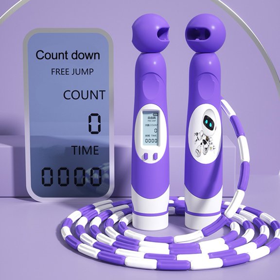 NIBOLOG Counting Skipping Rope Length Adjustable Endurance Training Tangle-free Workout Jump Rope Fitness Equipment