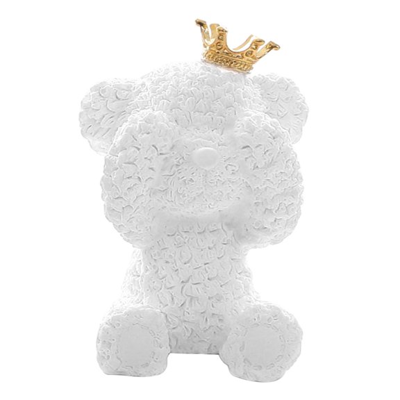 NIBOLOG Cute Crown Bear Aromatherapy Clip Car Air Freshener