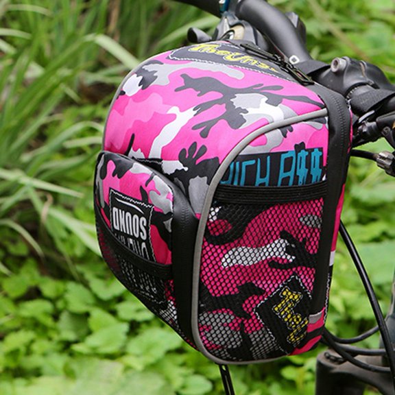 NIBOLOG Cycling Bag Handlebar Front Installation Convenient Long Service Life Portable Compact Handlebar Bag for Going Out