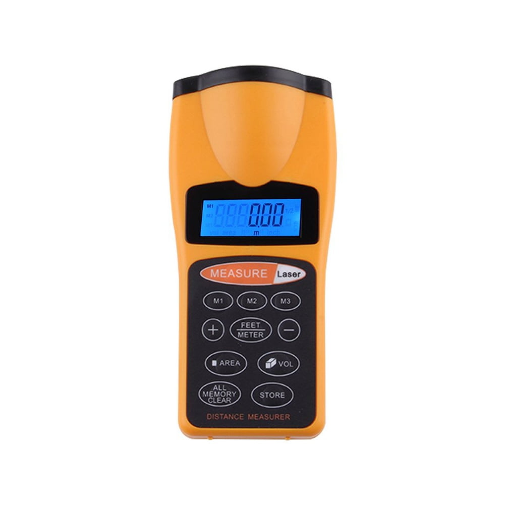 NIBOLOG Digital LCD Ultrasonic Measure - Tape Measure Laser Meter Rangefinder