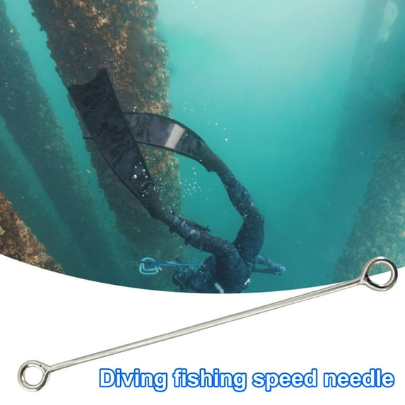NIBOLOG Diving Fishing Speed Needle Rust-proof Portable Speargun Rope Accessories Stainless Steel Heavy Duty Sea Hunting Acceleration Needle for Underwater