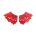thumbnail image 1 of NIBOLOG Embroidered Collar Pair - Women's Lace Neckline Hollow Lace Fabric Trim, 1 of 8