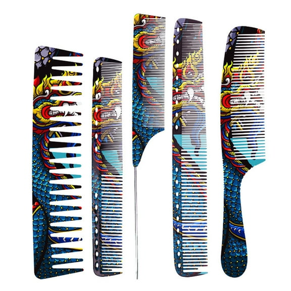 NIBOLOG Eye-catching Hair Comb Smooth Surface ABS Anti-static Portable Hairdressing Comb for Home