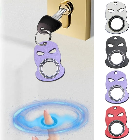 NIBOLOG Fidget Spinner Keychain Stress Relief Sensory Toys Teens Adults Pocket-sized Metal Gadget