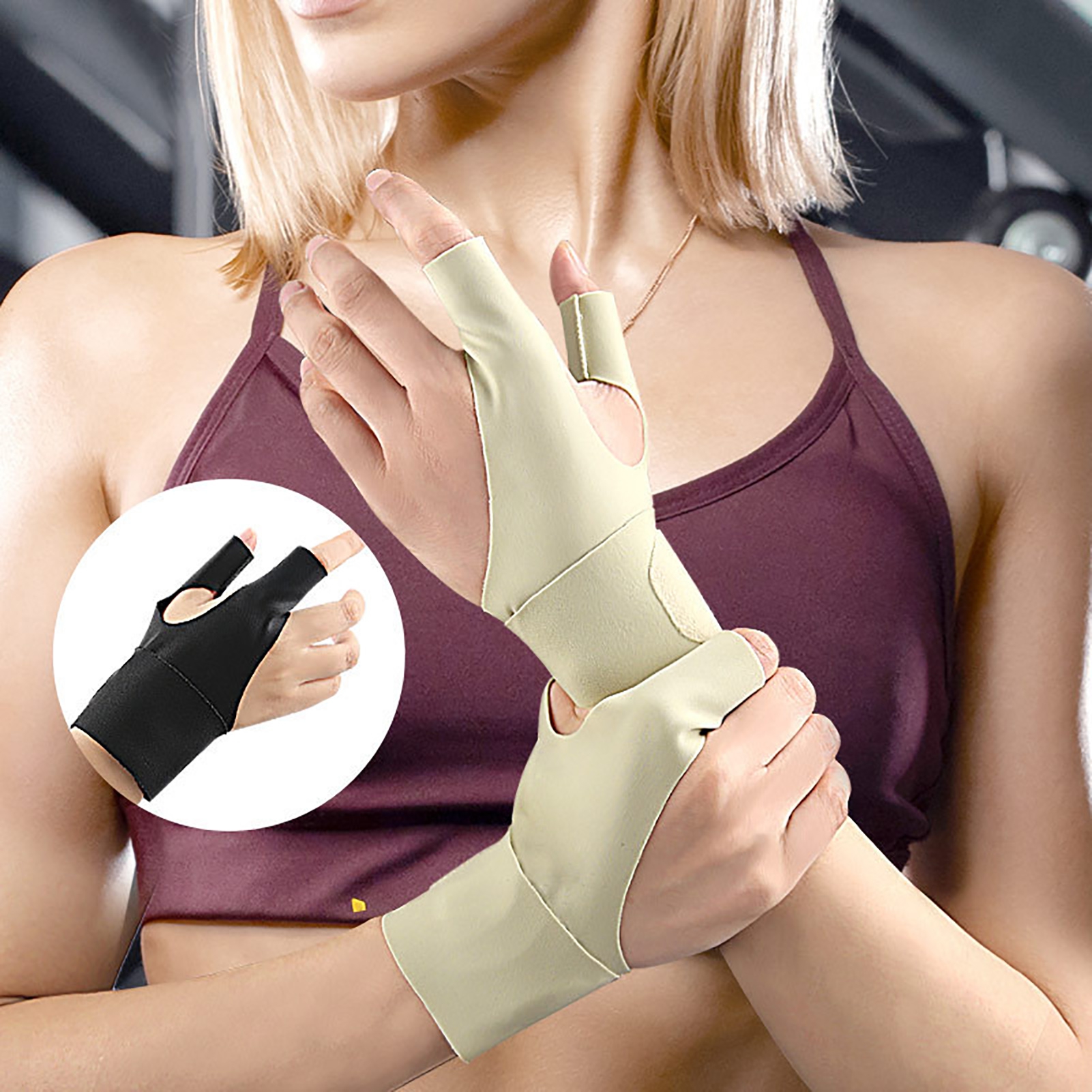 NIBOLOG Finger Wrist Guard Pinky Finger Splint Adjustable Finger Wrist