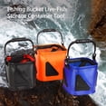 thumbnail image 1 of NIBOLOG Fishing Bucket Box Large Capacity Collapsible Zipper Closure Mesh Cover Design Ergonomic Handle Fishing Bucket Live-Fish Storage Container Tool Fishing Supplies, 1 of 8