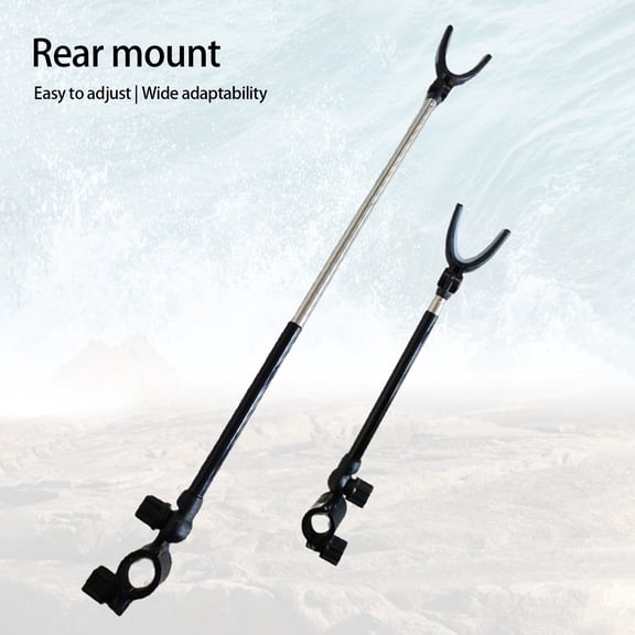 NIBOLOG Fishing Rod Stand Stretchable 90 Degree Rotation Tightening Firm Quick Release Fix Fishing Rod Rear Hanging Bracket Angling Tools
