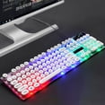 thumbnail image 1 of NIBOLOG GTX30/K820 Wired USB 104 Buttons LED Backlit Gaming Keyboard for PC Computer, 1 of 8