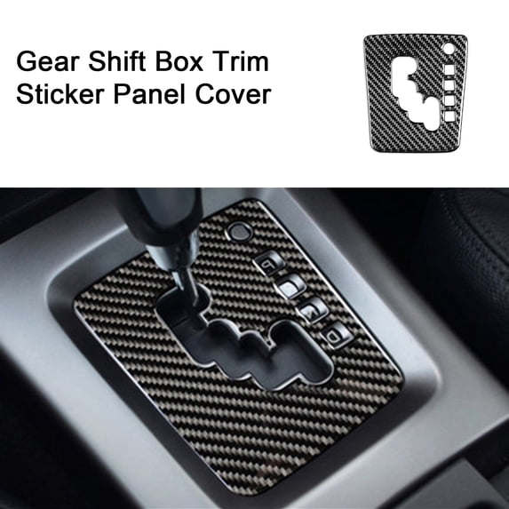 NIBOLOG Gear Panel Sticker - Self-adhesive Decorative Carbon Fiber Car Gear Shift Panel Side Strip for Forester