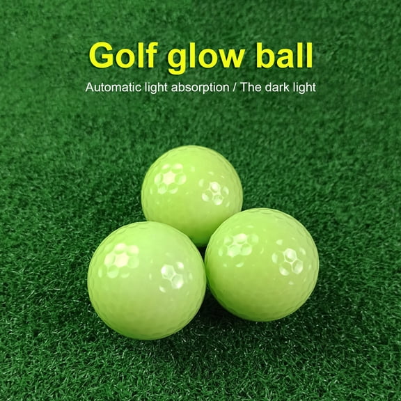 NIBOLOG Golf Ball Fluorescent Automatic Light Absorption Wear-resistant Good Elasticity High-Strength Best Hitting Environmentally Friendly Glow in The Dark Golf Ball for Golfing