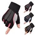 thumbnail image 1 of NIBOLOG Gym Fitness Exercise Weight Lifting Anti-Slip Wrist Wraps Palm Protector Gloves, 1 of 7