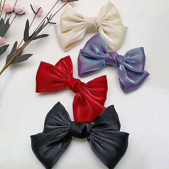 NIBOLOG Hairpin Japanese Style Hair Accessory Silk Yarn Girls Hair Bow Clips for Birthday Gift