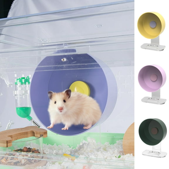 NIBOLOG Hamster Toy Environmentally Friendly Prevent Injury Wide Runway Silent Shaft Non- Reduce Boredom Exercise Hamster Exercise Wheel Toys for Cages
