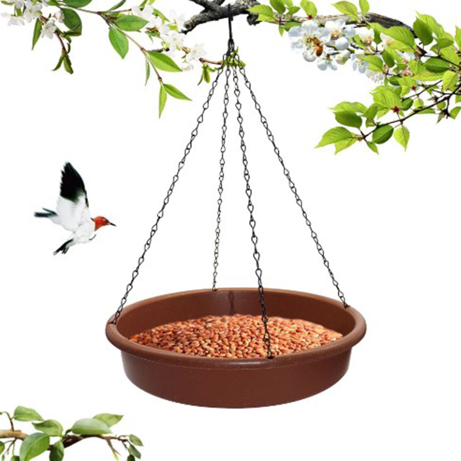 NIBOLOG Hanging Bird Bath Tray Environmentally Friendly Bird Bath Pan ...