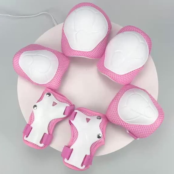 NIBOLOG Kids Protective Gear Wear Resistant Breathable Accessory Protective Gear Elbow Pads Palm Guards for Riding
