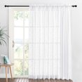 thumbnail image 1 of NIBOLOG Linen Sheer Curtains Semi-sheer Versatile Polyester Luxurious Window Treatment Drapes for Home, 1 of 8