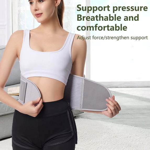 NIBOLOG Lumbar Supporter Ergonomic Design Comfortable Adjustable Strong Support Force Breathable Weight Loss with 5 Support-Bars Lumbar Back Support Weightbelt for Fitness