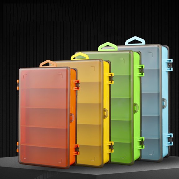 NIBOLOG Lure Box Reusable Double-side Portable Fishing Bait Case Outdoor Supplies for Wild Fish