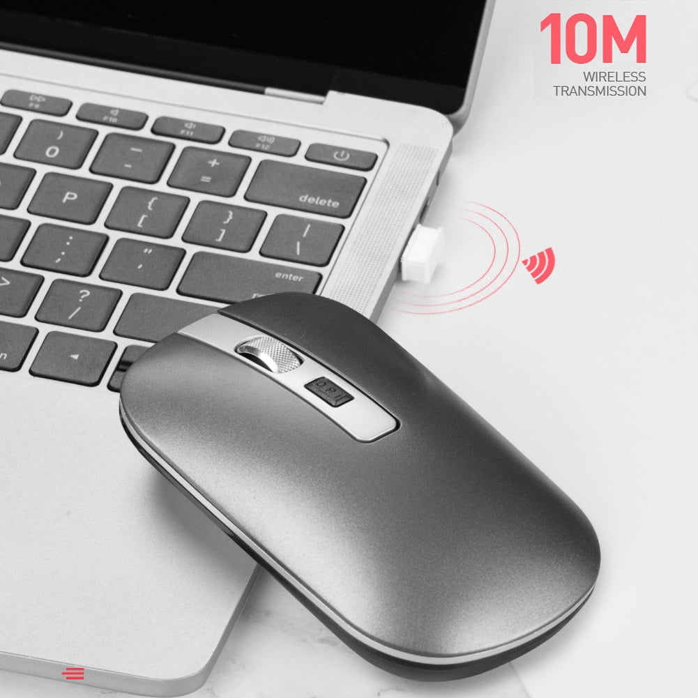 NIBOLOG M106 2.4G Wireless Rechargeable Ergonomic Gaming Mouse for ...