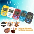 thumbnail image 1 of NIBOLOG Metronome LCD Clip On Digital Plastic Professional Electric Guitar Metronome for Piano, 1 of 8