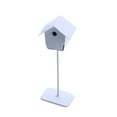 NIBOLOG Mini Iron Birdhouse Realistic Scene Enhancer Micro Landscape