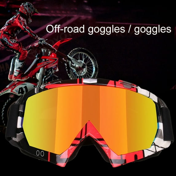 NIBOLOG Motorcycle Cycling Dirt Bike Motocross Ski Wind UV Goggles Eyewear