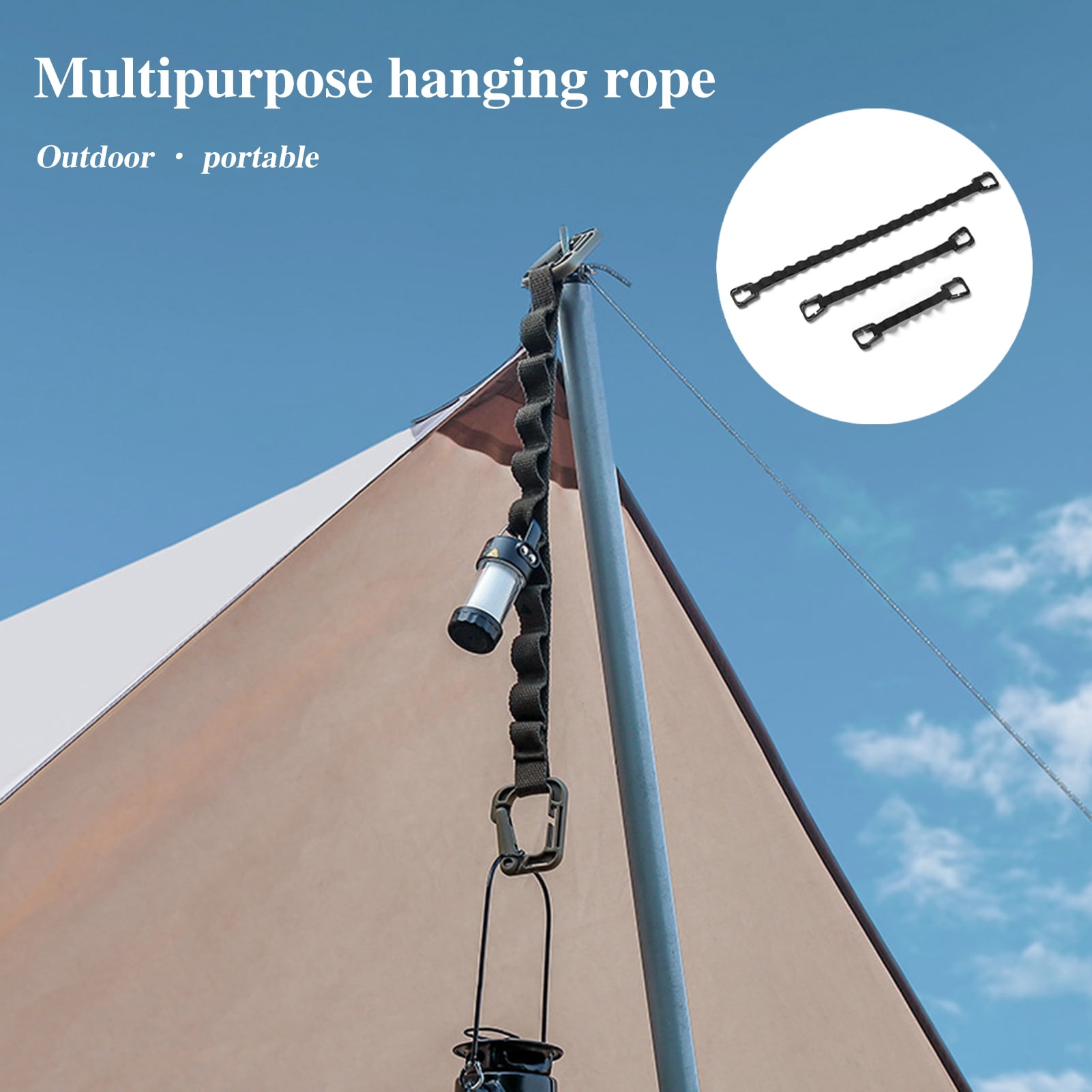 Hole Prevent Rope NIBOLOG Multi-purpose Camping Rope Strong Compatibility Prevent Falling ...