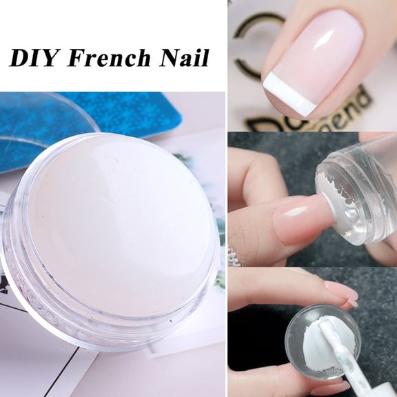 NIBOLOG Nail Seal Non-Deformed Detachable Lightweight Round Silicone Transparent Soft Stamper for Manicure