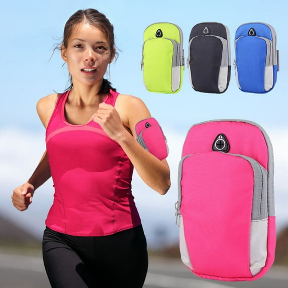 NIBOLOG Outdoor Sports Zipper Gym Running Fitness Armband Bag Pouch for 4-6inch Phone