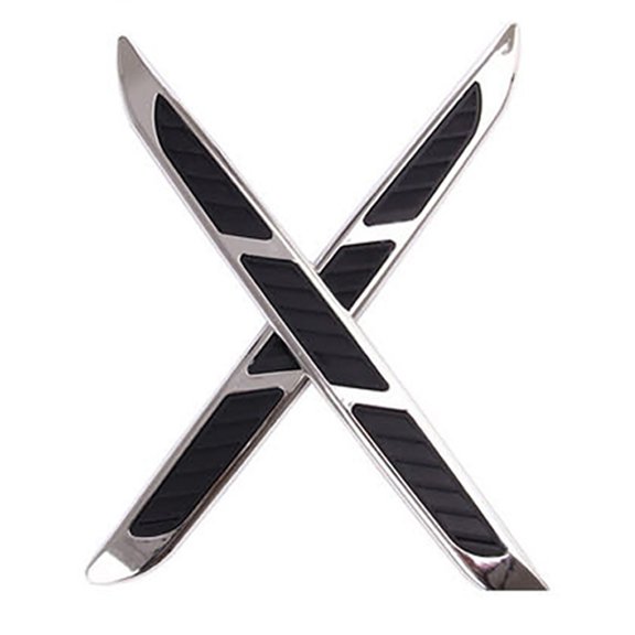 NIBOLOG Pair Car Styling Vent Air Flow 3D Shark Gills Decals