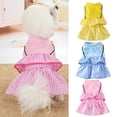 thumbnail image 1 of NIBOLOG Pet Clothing Round Neck Sweat-absorbent Cotton Plaid Pattern Dog Skirt for Daily Wear, 1 of 8